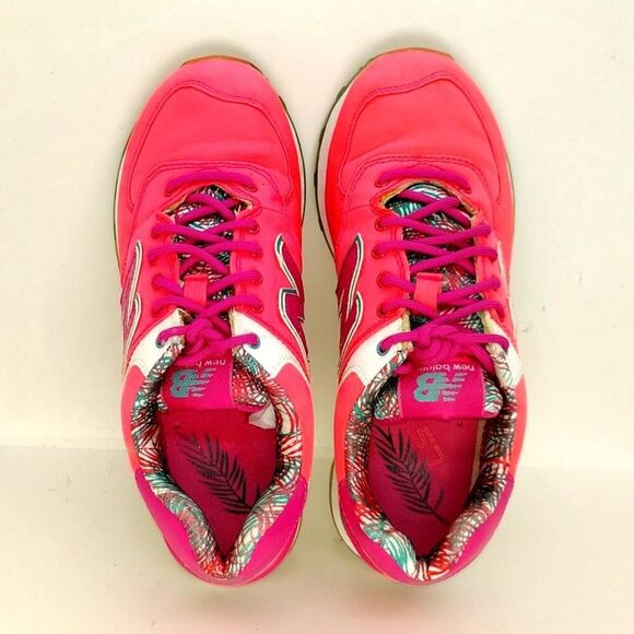 New Balance 574 Hot Pink Women's Running Shoes - Size 6 - Picture 4 of 6